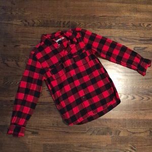 Red and Black Buffalo Plaid Flannel